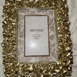 Brandani ornate gold Picture Frame For 5x7  with Flowers Designed In Italy
